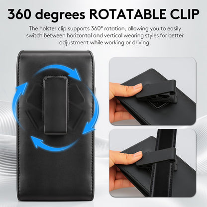 Mngijar for Samsung Galaxy A17 A16 A15 A14 A13 A56 5G A54 A36 5G A35 A32 Phone Belt Case Holster for Galaxy S25 S24 S23 S22 Ultra A42 5G A26 A25 A23 Belt Clip Phone Holder Pouch (Black1, XL)