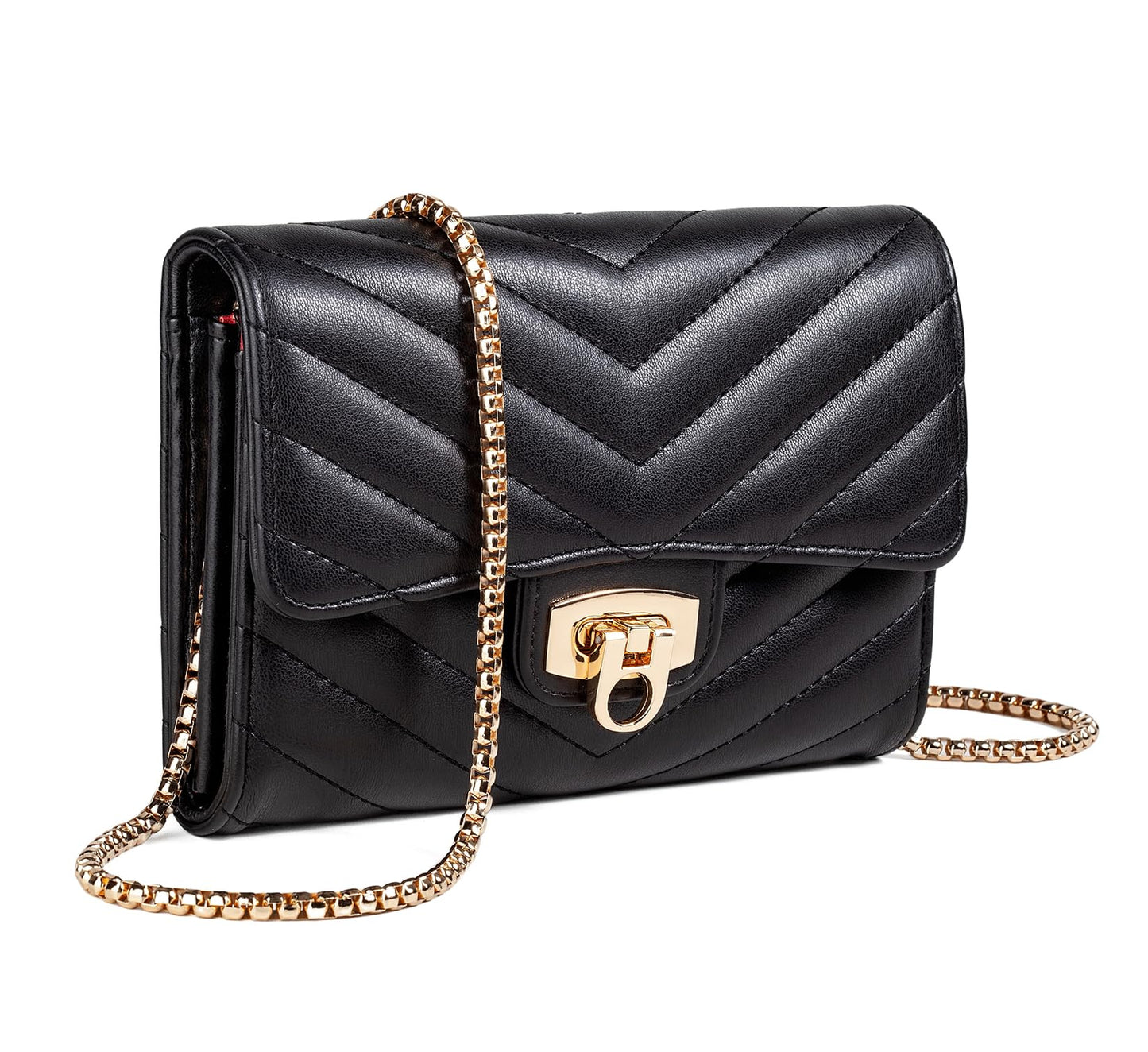 YAZEKOUS Crossbody Bags for Women, Small Purses Crossbody Purses for Women, Cell Phone Purse with Card Slots for Travel Daypack Black