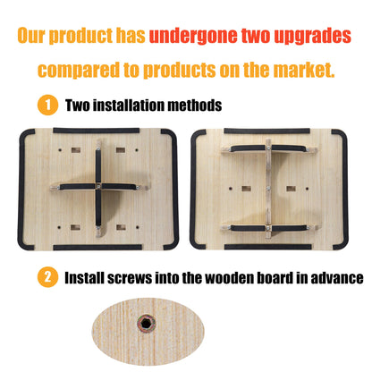 Adult Professional Wooden Balance Board - 350 lbs Non-Slip Balance Board Design, Suitable for Physical Therapy and Under-Desk Use, 2 Simple Setup Methods, Durable and Stable Wooden Board