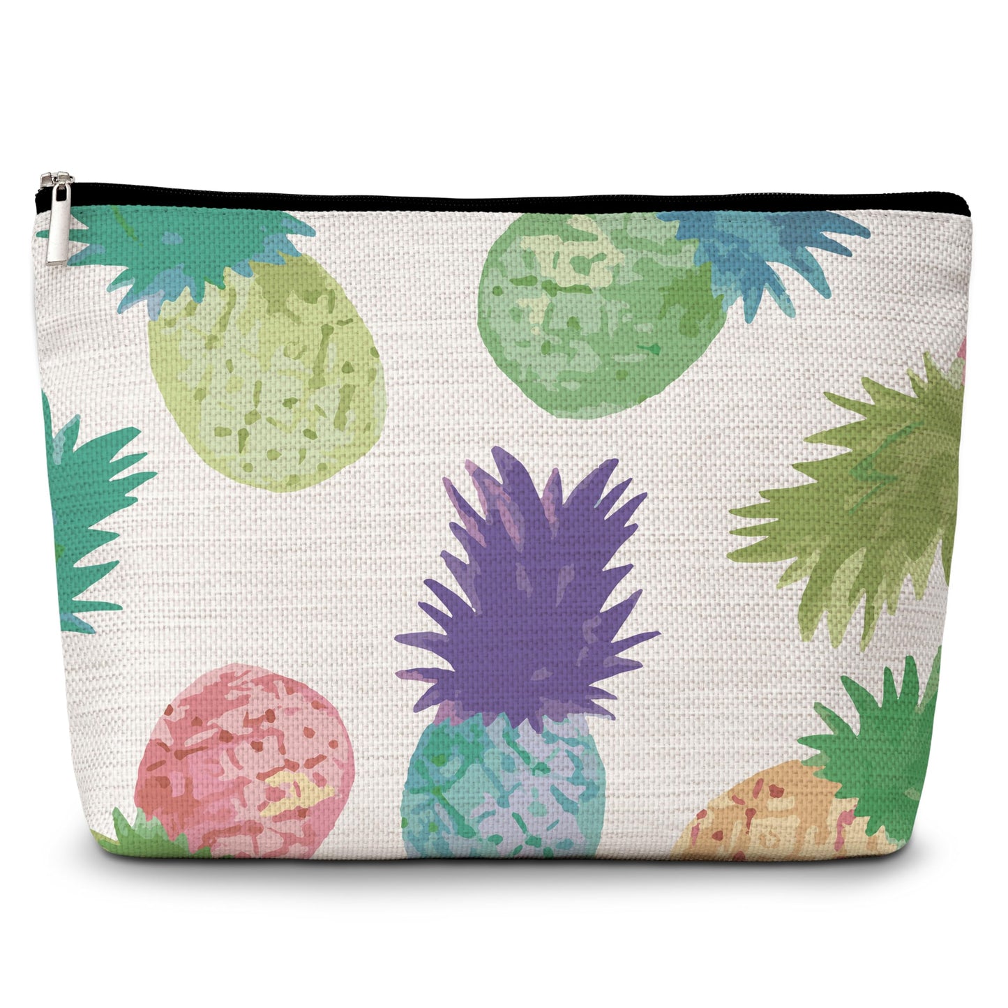 GREOXG Pineapple Makeup Bag, Small Travel Cosmetic Bag with Zipper, Cute Makeup Pouch Gift Ideas for Women Teen Girls Friends Mom Sisters Teacher Birthday Christmas Wedding Graduation-E22