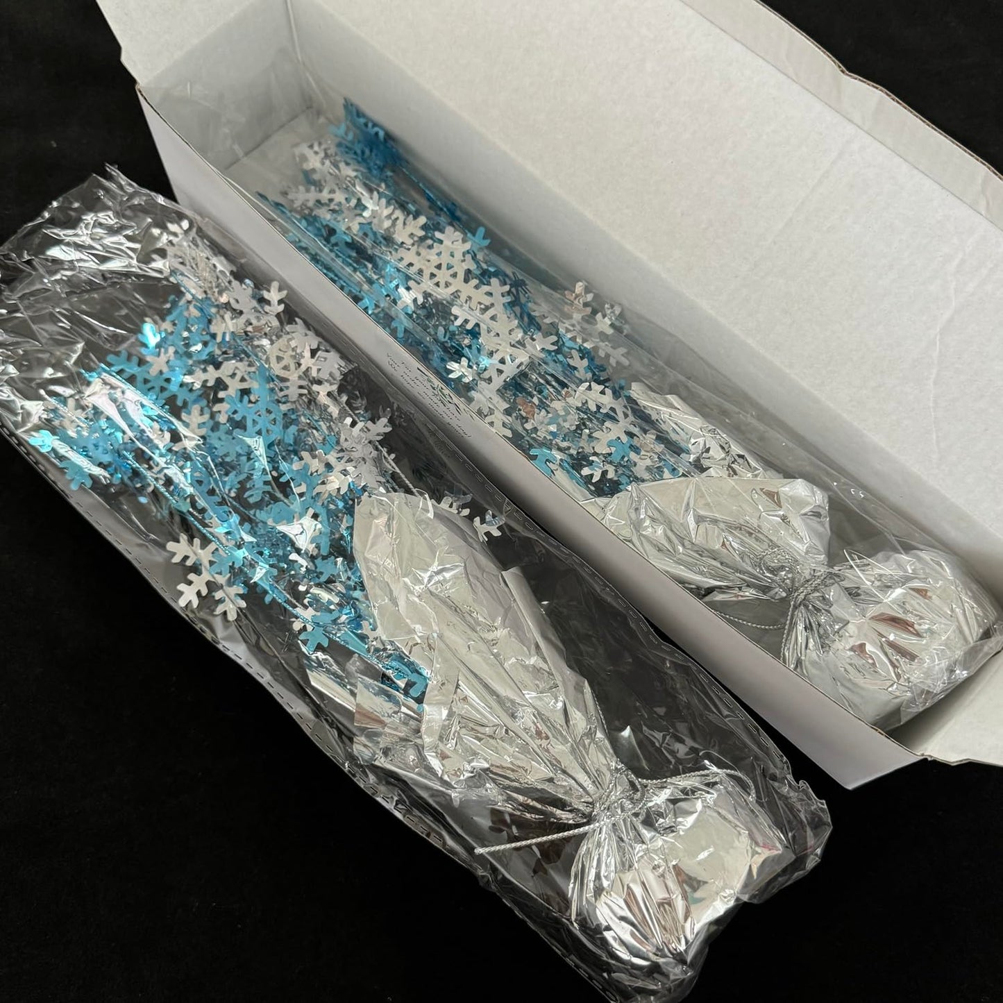 ALISSAR 2-Pack Snowflake Centerpieces-Holiday Table Decorations for Home Decor Birthday during Christmas