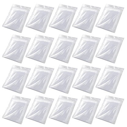 Juvale 20-Pack Disposable Rain Ponchos for Adults with Hood - Lightweight Emergency Plastic Poncho for Outdoor Events, Travel, Camping, Hiking, and Festivals - Clear