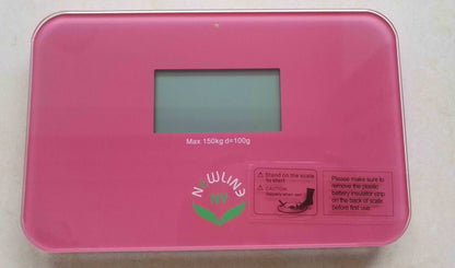NewlineNY Auto Step On Super Mini Travel Bathroom Digital Scale, 5.25" x 8.5" SBB0638SM (Strawberry Ice)