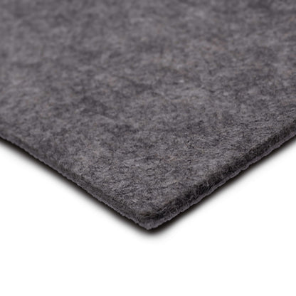 Mohawk Home 4' x 6' Premium Luxury Non Slip Rug Pad 1/4 Thick Dual Surface Felt + Rubber Gripper - Safe for All Floors, Synthetic Fiber, Grey