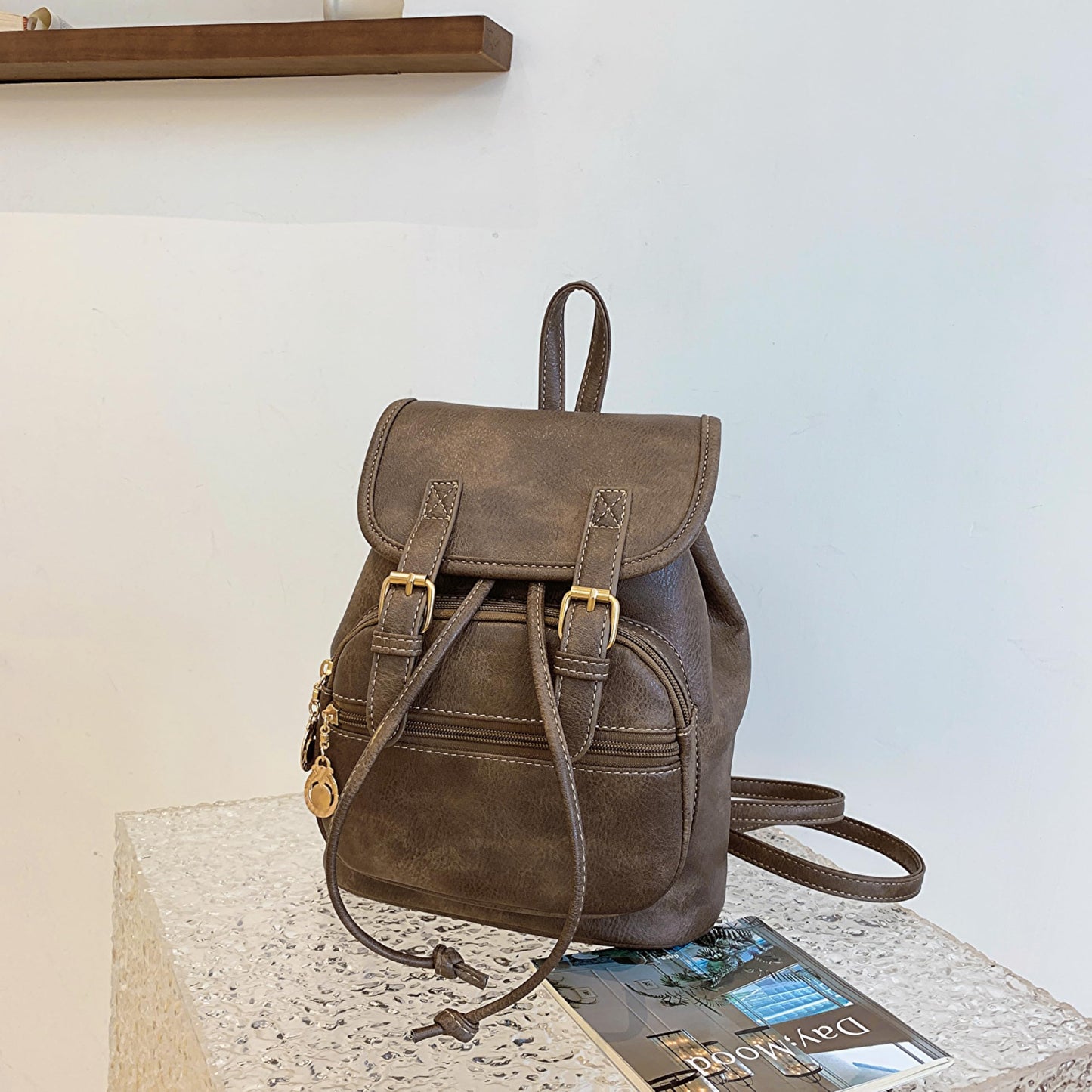 Dora & Liz Mini Backpack Purse for Women Leather Fashion Cute Small Backpacks Lightweight Travel Ladies Shoulder Bags