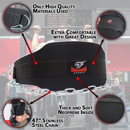 Weight Belt, Dip Belt, Belt Squat Belt, Weighted Belt, Belt Squat Attachment, Weighted Pull Up Belt, Dip Belt for Weight Lifting