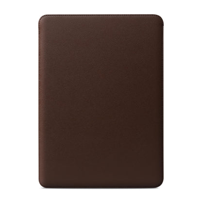 Comfyable Laptop Sleeve 15 Inch Precisely Compatible with MacBook Air 15" M5 M4 M3 M2 2026, Faux Leather Cover Case, Coffee