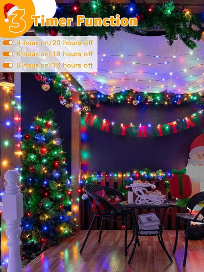 Christmas Lights 1200 LED 394 FT, Waterproof Outdoor String Lights with 8 Modes, Fairy Lights for Holiday Decor (Multicolor)