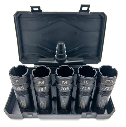 Winenton™ Extended Choke Tubes Set - BER/Ben Mobil Thread ONLY - 12Ga - 5 Pieces Choke Tubes with Wrench - Black