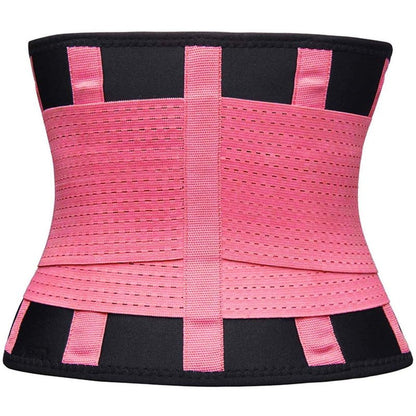 VENUZOR Waist Trainer Belt for Women - Waist Cincher Trimmer - Slimming Body Shaper Belt - Sport Girdle Belt (UP Graded)(Pink,Small)