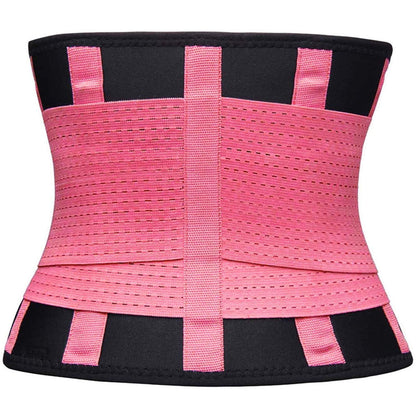 VENUZOR Waist Trainer Belt for Women - Waist Cincher Trimmer - Slimming Body Shaper Belt - Sport Girdle Belt (UP Graded)(Pink,XX-Large)