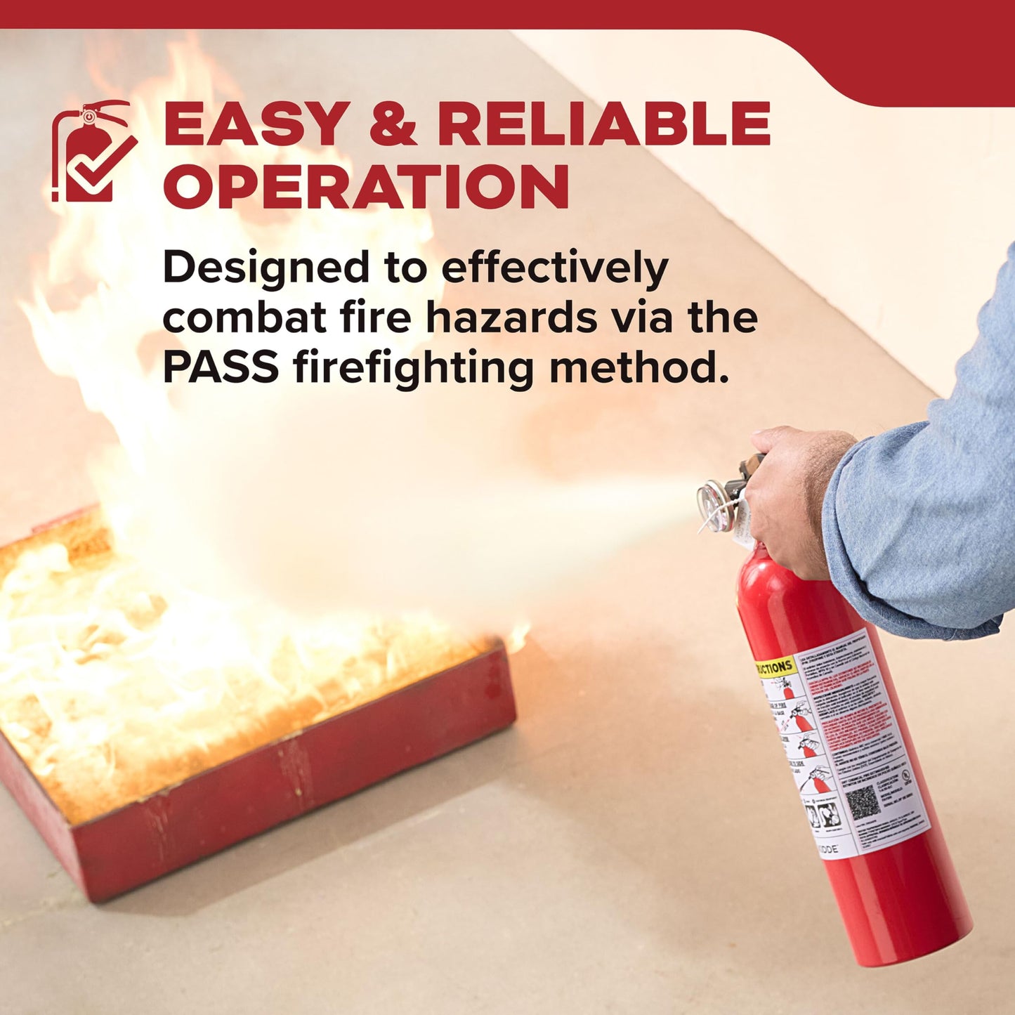 Kidde Multi Purpose Fire Extinguisher for Home, Office, Dorm, Residential, 1A10BC, 2 Pack