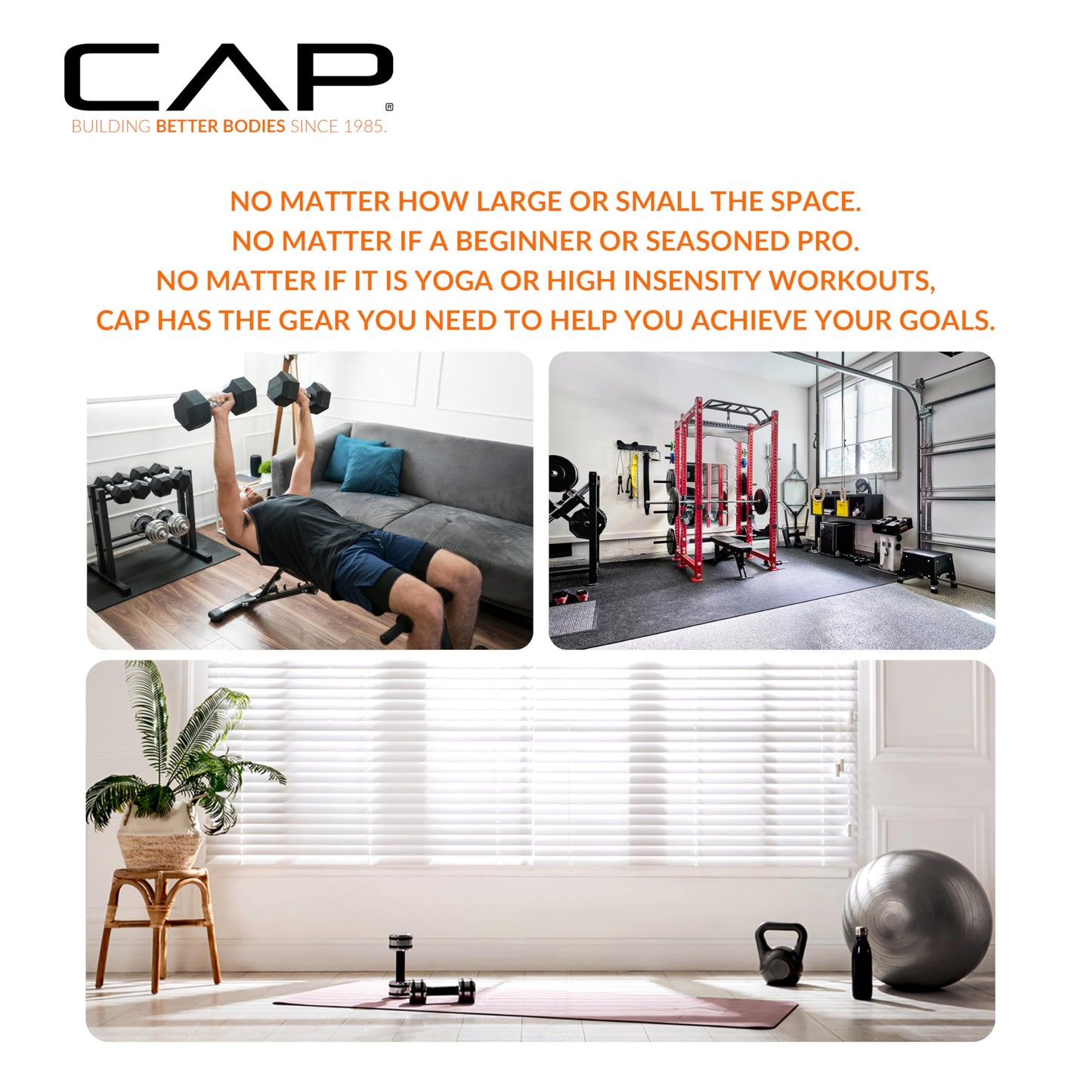 CAP Barbell Black Cast Iron Kettlebell | 25 Pounds
