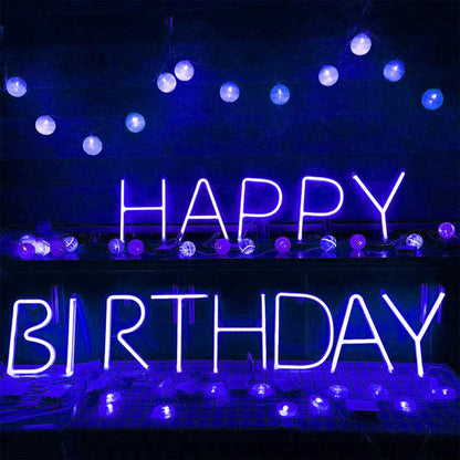 Neon Signs, ENUOLI Letters Light Neon Letters Marquee Letters with Lights Blue Light Up Signs for Wall Decor Christmas Party Bar Decorations Lights for Wedding Birthday (N)