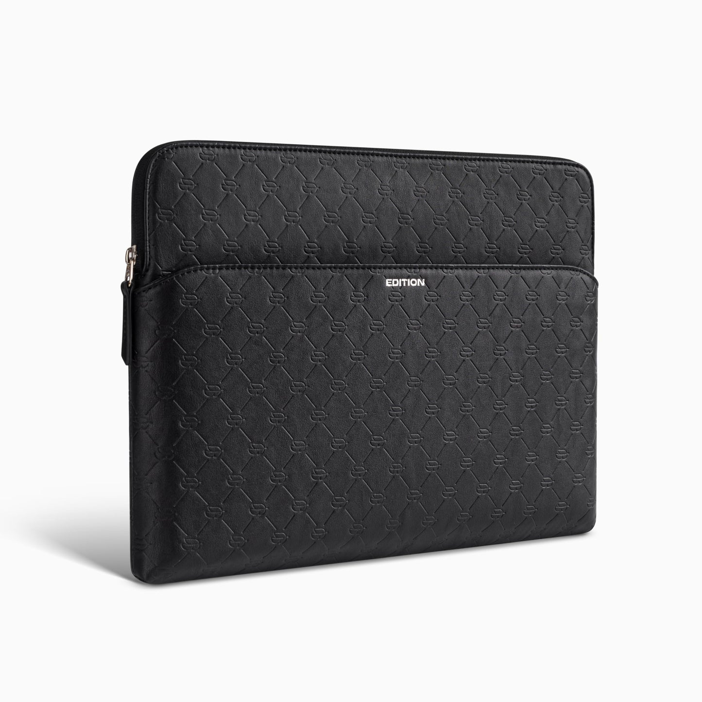 Comfyable x Edition Faux Leather Laptop Sleeve 13 14 Inch, Compatible with 13" MacBook Air M5 & 14" MacBook Pro M5 Pro/Max 2026, Mac Travel Case with a Front Zip Pocket for Men Women, Black