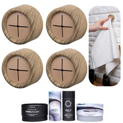 HEFA Towel Hooks, Towel Holder, Dish Towel Holder, Kitchen Organization, Kitchen Towel Hook, Kitchen Towel Holder, Hand Towel Holder, Kitchen Gadgets, Kitchen Essentials, Bathroom Accessories, 4 Pack