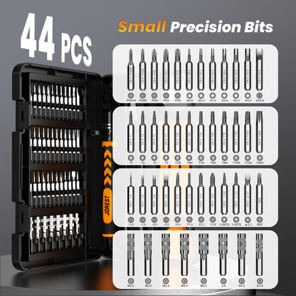 JOREST 40Pcs Small Precision Screwdriver Set with Torx Triwing Phillips, Mini Repair Tool Kit for Macbook, Computer, Laptop, PC, iPhone, PS5, Xbox, Switch, Glasses, Watch, Ring Doorbell, Electronics