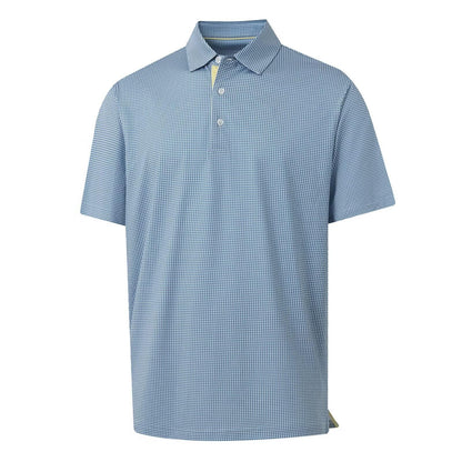 M MAELREG Mens Golf Shirt Short Sleeve Dry Fit Print Moisture Wicking Performance Patterns Collared Polo Shirt