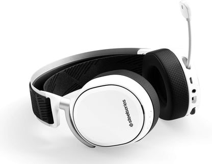 SteelSeries Arctis Pro Wireless - Gaming Headset - Hi-Res Speaker Drivers - Dual Wireless (2.4G & Bluetooth) - Dual Battery System - White