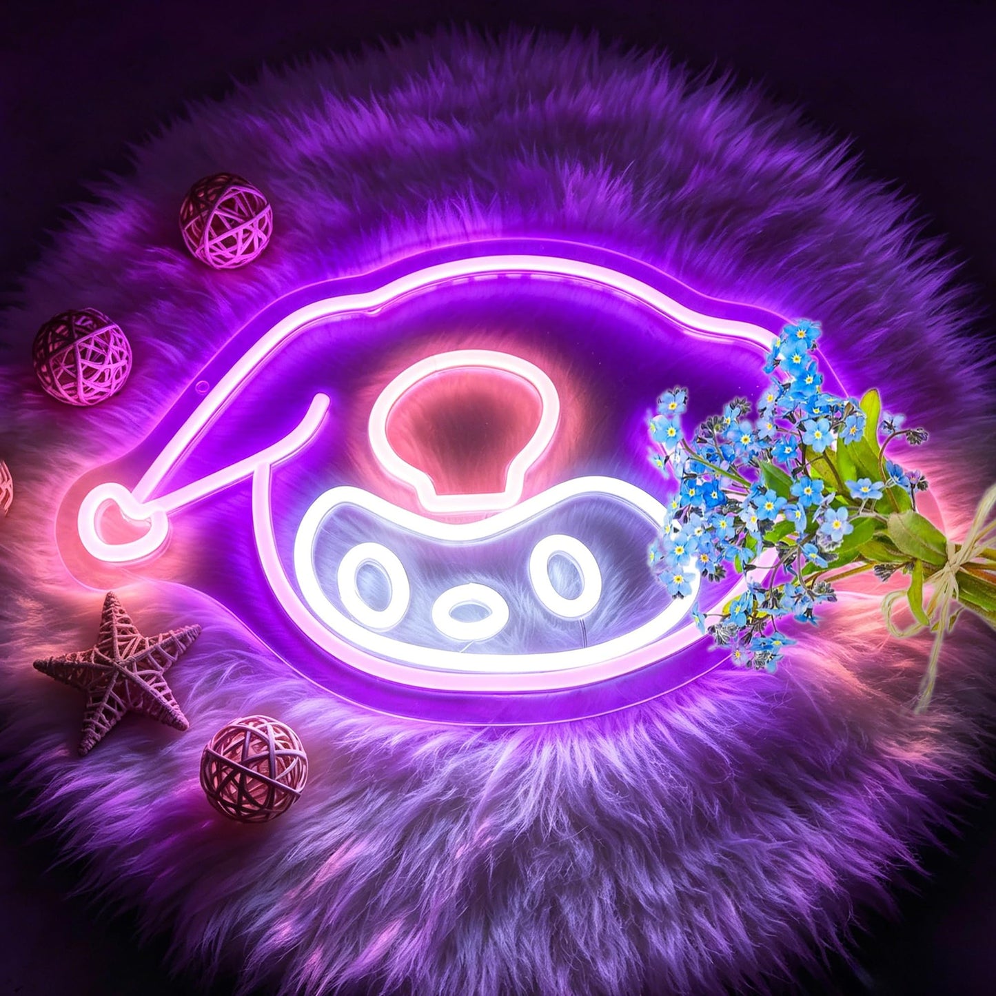 Bkuupau Neon Sign, Anime Neon Signs for Wall Decor LED Light up Signs Home Decor for Bedroom, Man Cave, Gaming Room, Party, Club, Pub, Bar Decoration Christmas Halloween Easter Gift USB Operated