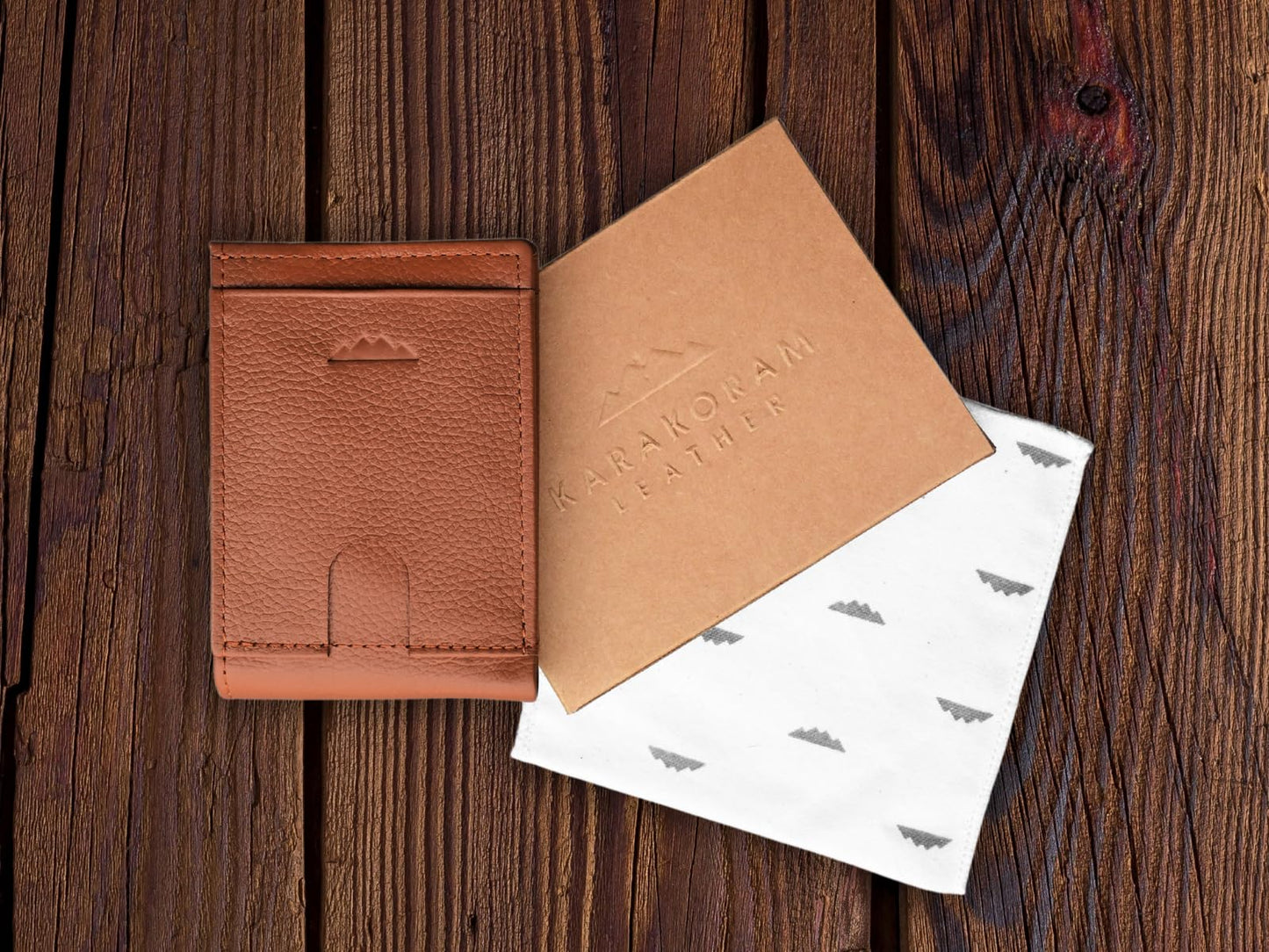 KARAKORAM LEATHER Slim BiFold Wallet for Men | Premium Cowhide Leather | Artisan Made | RFID Blocking | 12-14 Cards with 2 Quick Access Slots | Front Pocket Everyday Carry (Sandstone Tan)