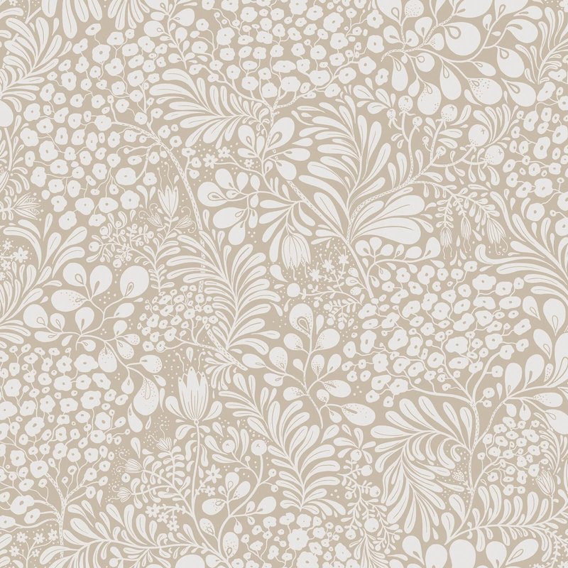 Heroad Peel and Stick Wallpaper Boho Beige Contact Paper Floral Wall Paper Removable Self Adhesive Wallpaper for Cabinet Bedroom Living Room Entryway Walls Bathroom Waterproof Vinyl Roll 17.3''x78.7''