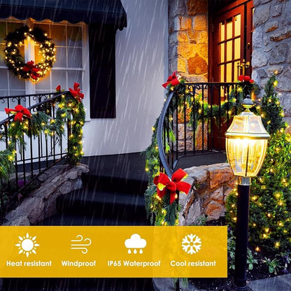6-Pack Solar String Lights Outdoor, Extra-Long 600LED Christmas Fairy Lights Waterproof, Solar Twinkle Lights Copper Wire 8 Modes Fairy Twinkle Light for Xmas Tree Garden Party Wedding (Warm White)