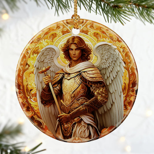 Archangel Michael Ornament for Christmas Tree, Warrior Angel Decor, Christmas Ornaments | Christian Religious Gifts, Faithful Gifts, Spiritual Guardian Gifts, Gift Ideas, Giftbox Included