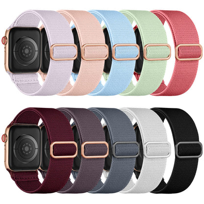 Maledan 10Pack Stretchy Nylon Solo Loop Compatible with Apple Watch Band 45mm 44mm 42mm 46mm 49mm Women Men, Soft Adjustable Braided Elastic Wristband for iWatch Ultra 2 Series 10/9/8/7/6/5/4/3/2/1/SE
