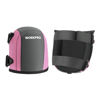 WORKPRO Garden Knee Pads For Unisex-Adult, Flooring Kneepads with Foam Padding, Comfortable Kneeling Cushion for Gardening, House Cleaning, Construction Work, 7.87"*6.75"*3", Pink Ribbon