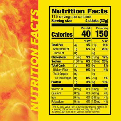 Slim Jim Smoked Meat Sticks, Original Flavor, 6g Protein Per Serving, Snack Size, Lunchbox Snack, 0.28 oz. (46 Count)