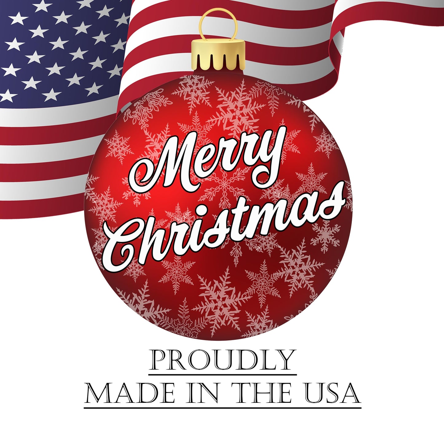 Rogue River Tactical Christmas Classic Yard Sign for Home Decor and Lawn Decoration With Stakes Red Ornament Merry Christmas