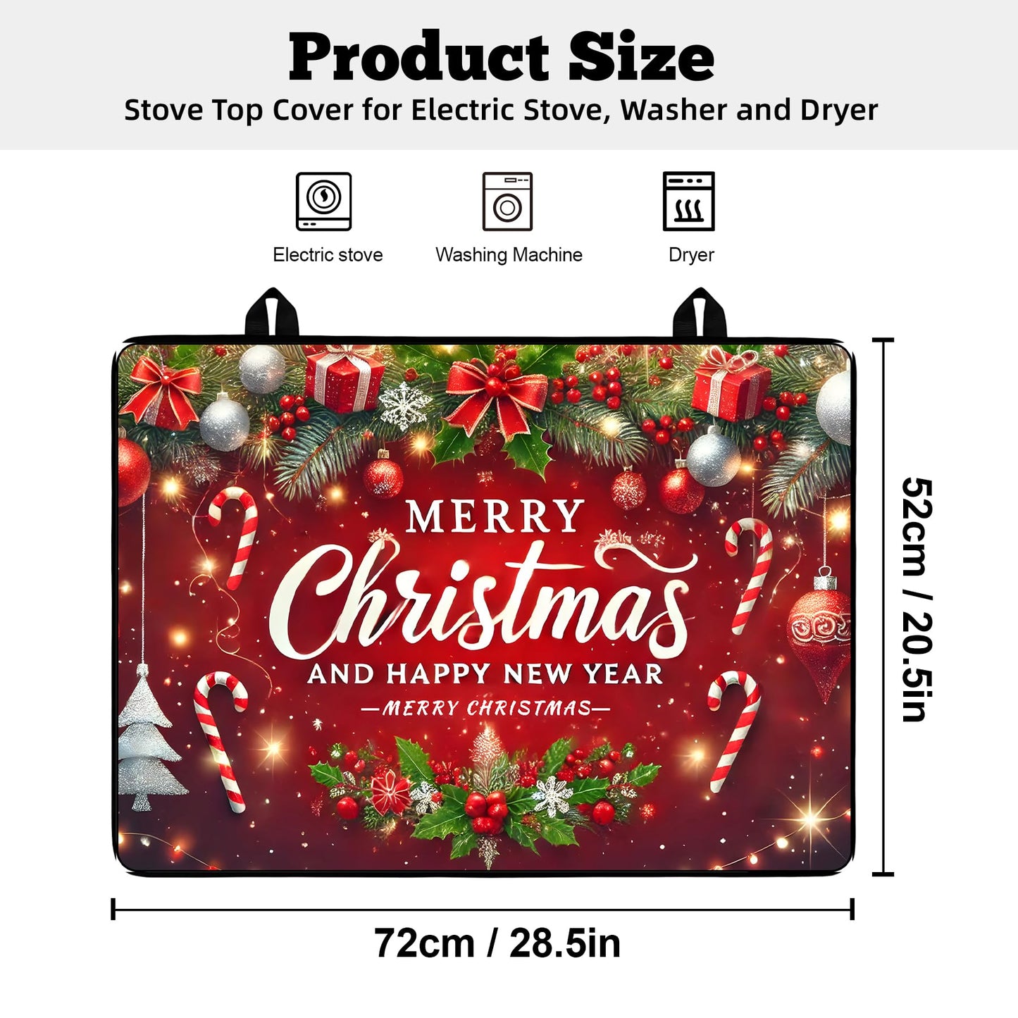 Stove Top Cover for Electric Stove: 28''×20'' Stove Cover Elevate Your Kitchen Reliable Heat Protection,Non-Slip Kitchen Decor (MAI-G2411289)