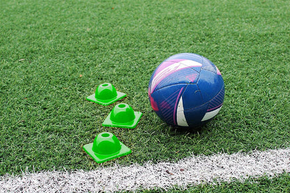 Versatyle 2in Heavy Duty Agility Training Cones for Soccer, Football, Basketball & Sports Drills, Flexible Motorcycle & Traffic Training Cones, Durable, Versatile, High Visibility (Set of 12, Green)