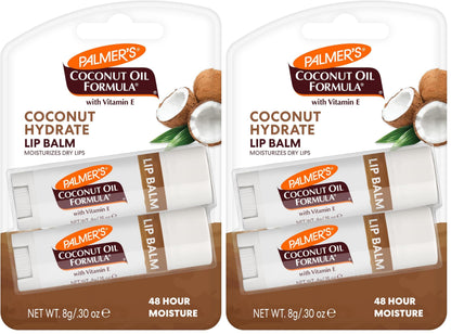 Palmer's Coconut Oil Formula Lip Balm Duo, All-Day Moisturization, Hydrates Dry, Cracked Lips (Pack of 2)