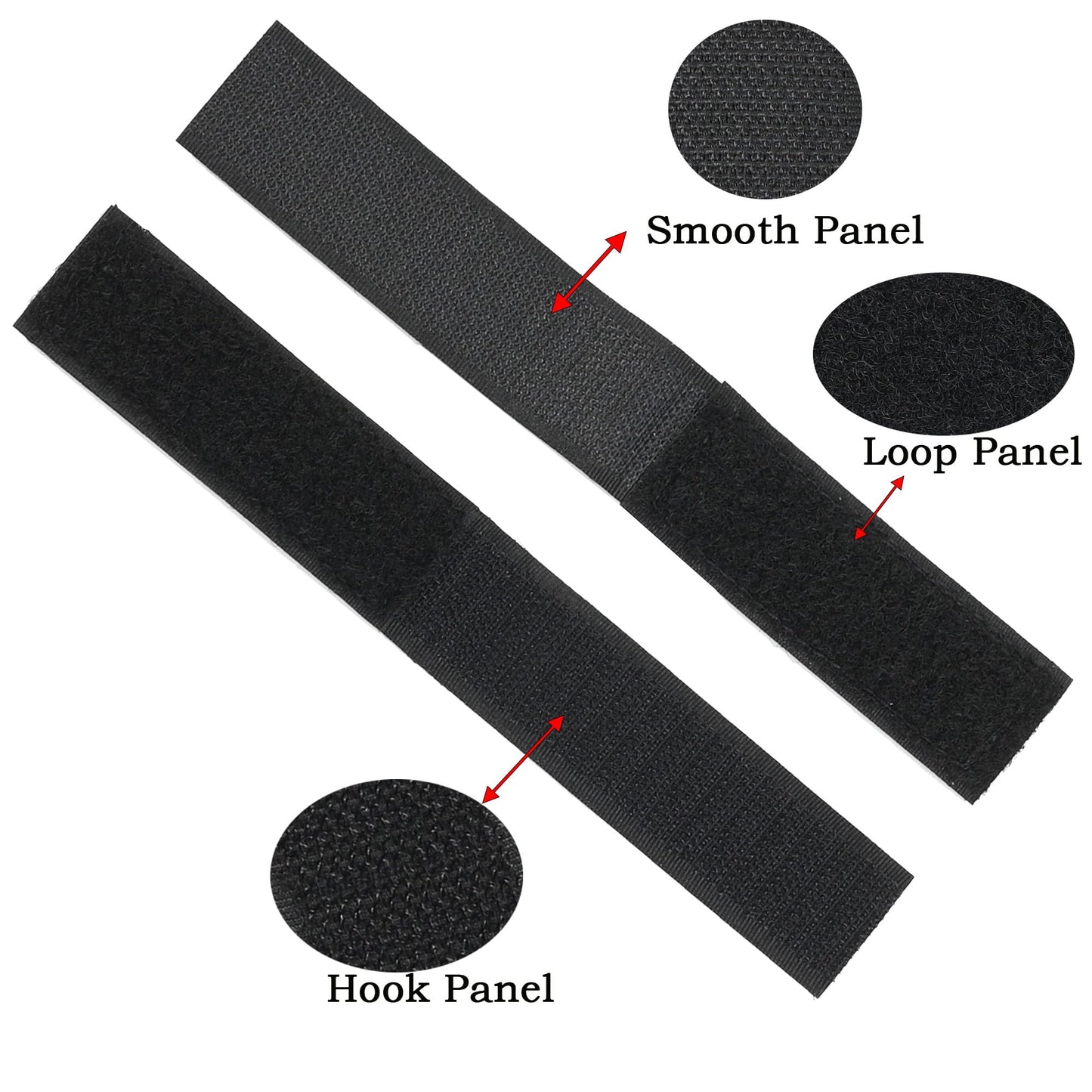 Molle Patch Panel Straps,Molle Straps Attaching Tactical DIY Patch,Molle Hook and Loop Panel Straps 3″×1″for 3-inch High Patch(4 Pack)