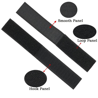 Molle Patch Panel Straps,Molle Straps Attaching Tactical DIY Patch,Molle Hook and Loop Panel Straps 3″×1″for 3-inch High Patch(4 Pack)