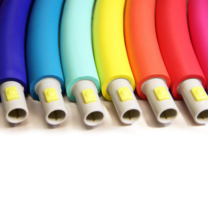 Weighted Hula Hoop, Trim Hoop 4B - 4 lb Large, Weight Loss Fitness Sports Hoop with No Wavy Ridges (Rainbow Colors)