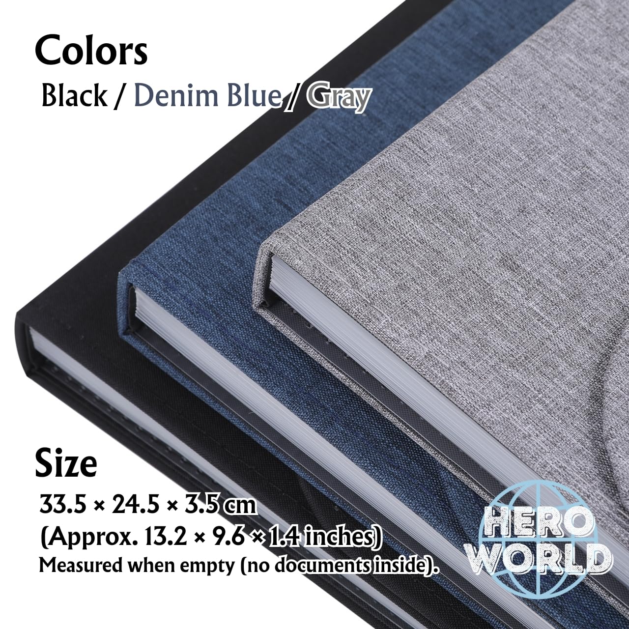 Fabric Expanding File Folder Document Organizer A4, 13‑Pocket Indexed File Case (Gray)