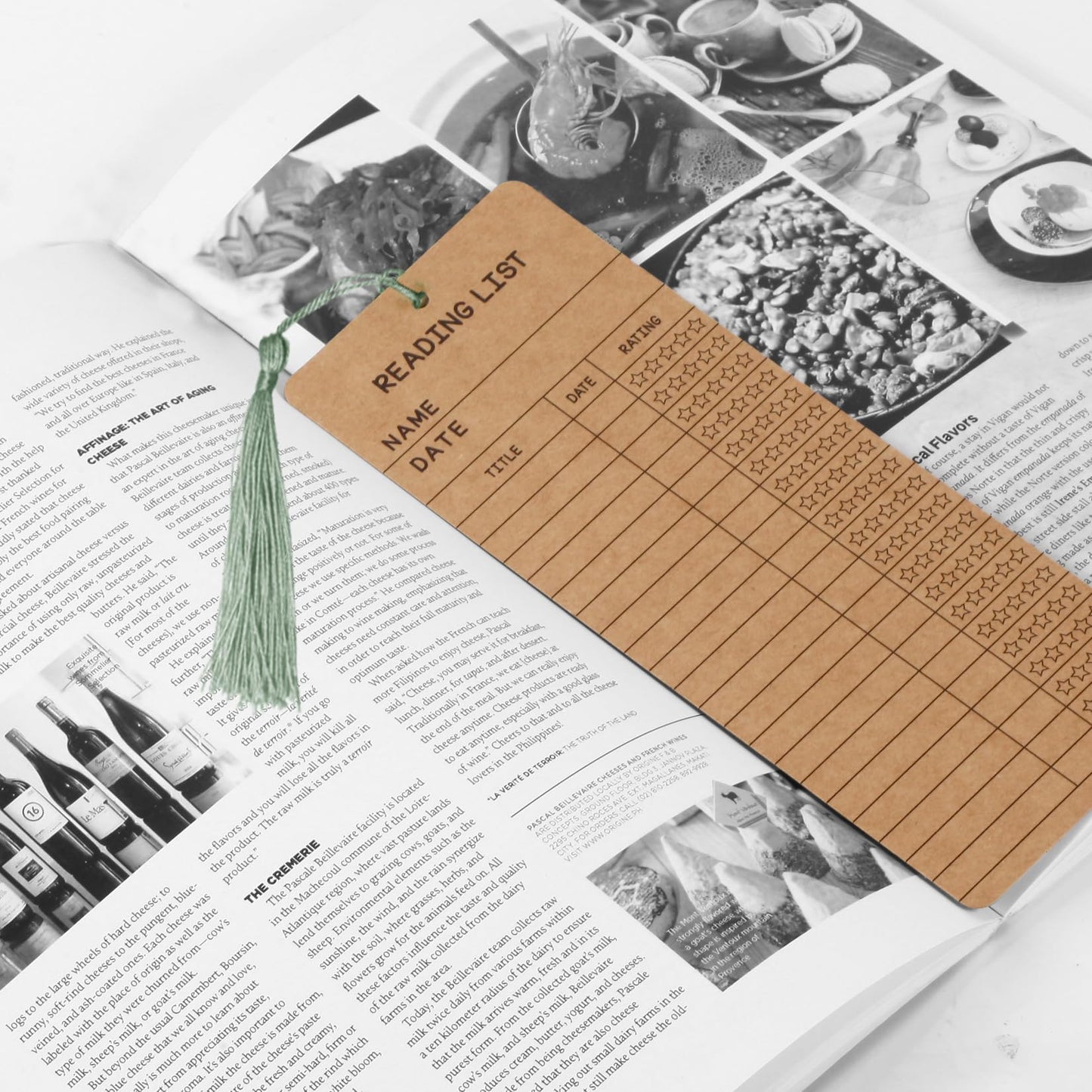 50 pcs Reading List Bookmarks with 50 Bookmark Tassels – 3x8 Inch Book Tracker and Reading Log Bulk Bookmarks for Book Lovers, Students, Teachers – Graduation Gifts, Back-to-School Supplies (Brown)