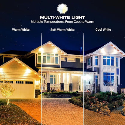 Monster Smart Permanent Outdoor Lights, 150ft, 108 LED Eaves Lights, RGB+IC+WW, Weather & Water Resistant, App & Voice Control, Compatible with Alexa & Google, Halloween, Christmas, Year-Round