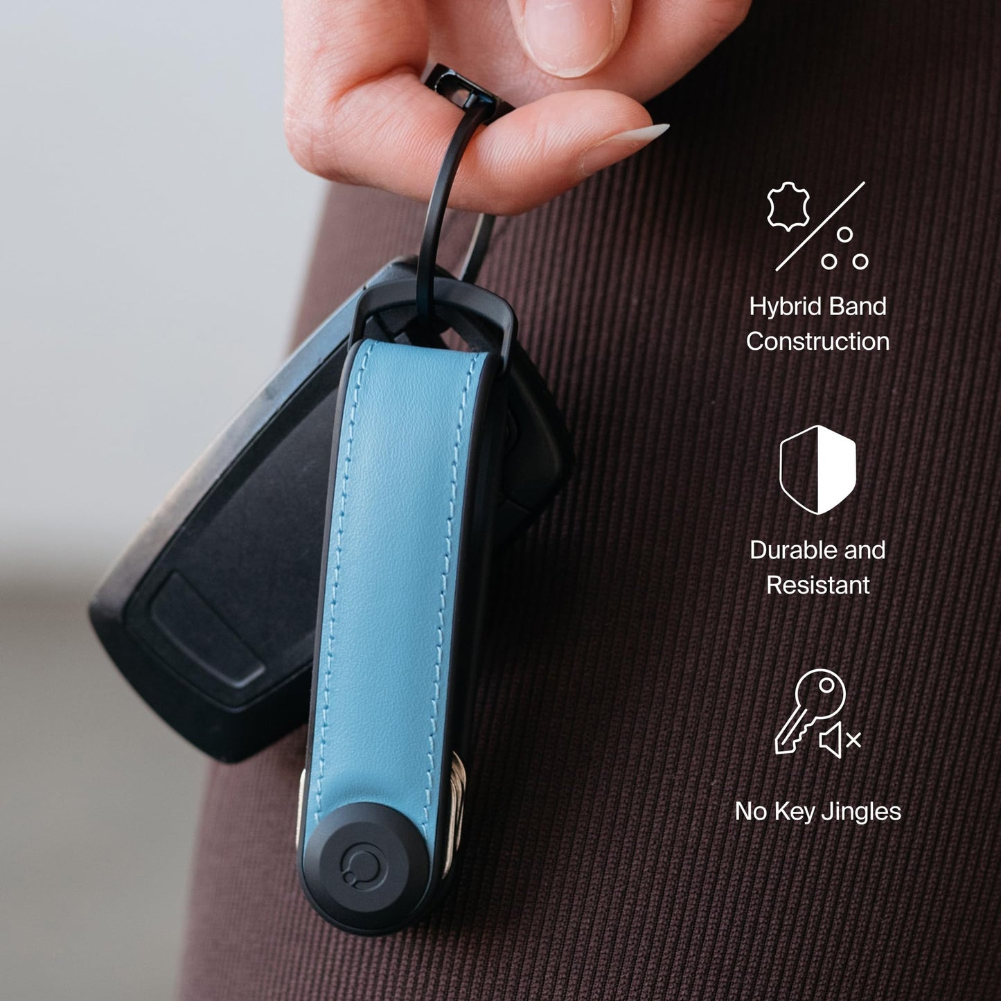 orbitkey Key Organiser Hybrid Leather (Pine Green)