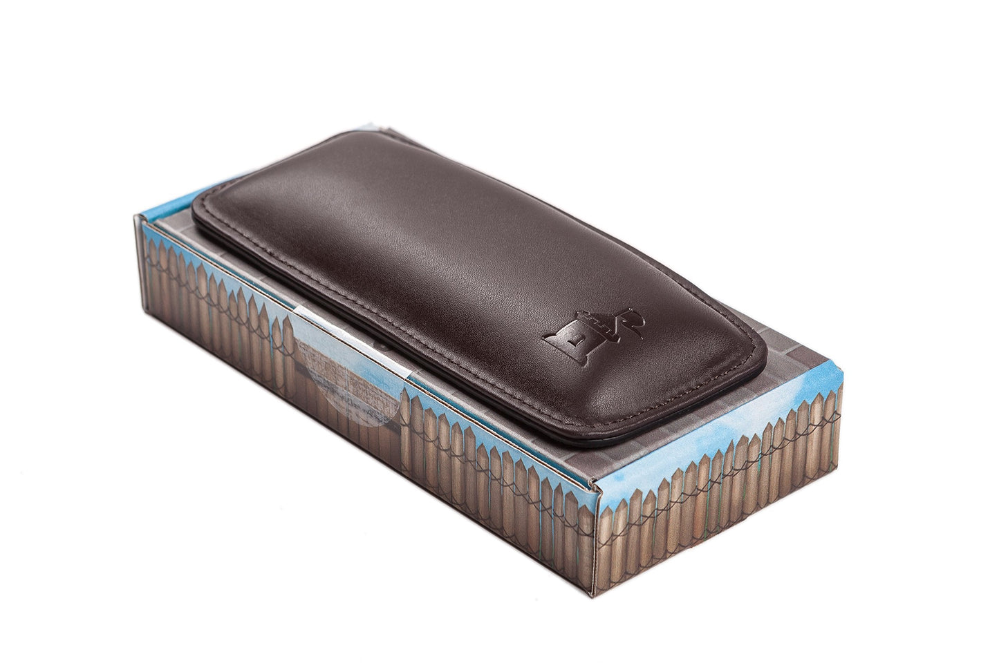 Motte by Castle – Leather Wrist Rest Cushion for Mice, Mouse Pads, and Laptops – Ergonomic Durable Wrist Pad with Anti-Slip Rubber Base (Woodland)