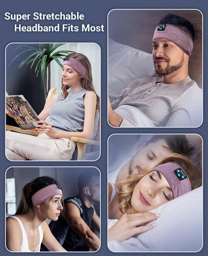 Navly Sleep Headphones, Bluetooth Headband, Ultra Long Playtime, HD Hi-Fi Speakers, Perfect for Sleep, Workout, Yoga, Travel, Meditation
