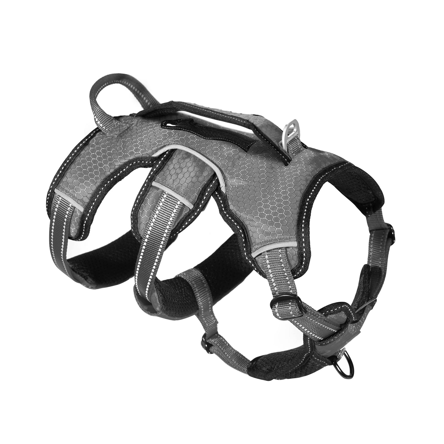 Tuff Pupper Escape Proof No Escape Dog Harness | 5 Point Adjustable Fit Harness for Dogs | Padded Dog Harnesses | Handle Dog Lift Harnesses