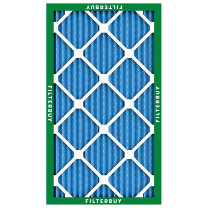 Filterbuy 16x25x1 Air Filter MERV 13 Optimal Smoke & Allergy Defense (4-Pack), Electrostatic Pleated HVAC AC Furnace Filters Replacement, Made in USA (Actual Size: 15.50 x 24.50 x 0.75)