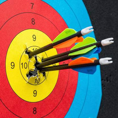2Pcs 20'' Foam Archery Target, High-Density EVA Archery Targets for Backyard, Archery Target Block with 10pcs Targets Paper, 8pcs Target Pins, Arrow Puller (Foam Target)