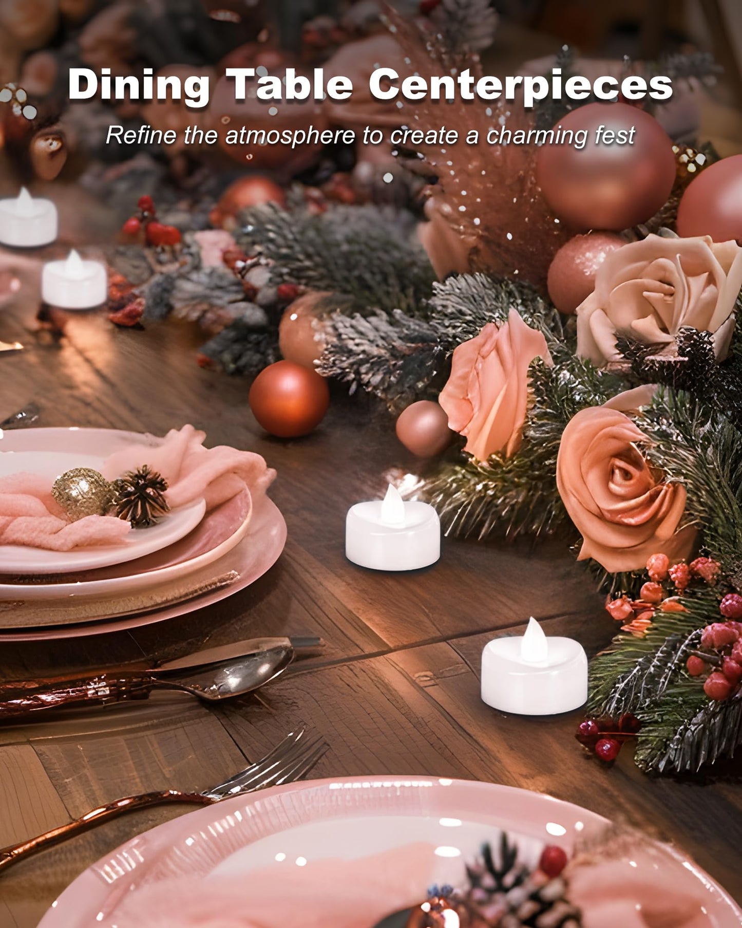 merrynights Remote Candles, 12PCS Flameless Tea Lights Candle Battery Operated with Timer, 400+Hours Remote Control LED Tea Lights Votive Candle - 1.5'' D X 1.25'' H- Pure White Light