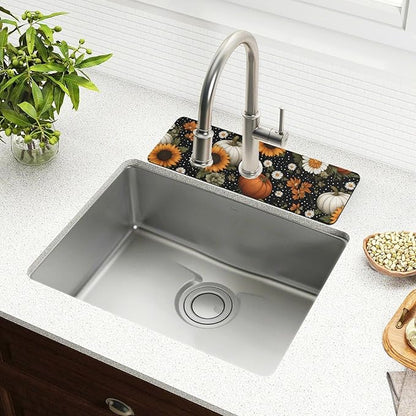 Kitchen Sink Splash Guard 2 PCS 14.7 Inch Sink Faucet Mat Splash Guard