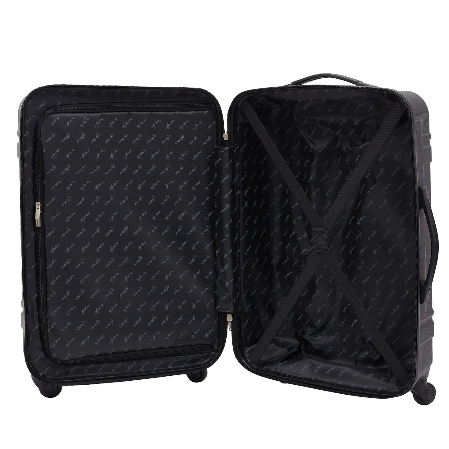 Wrangler Venture Luggage and Travel Set, Black, 7-Piece Set